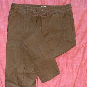 Loud & Grey Linen Cropped Pants